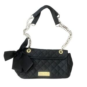 Betsey Johnson Black Handbag‎ Bow